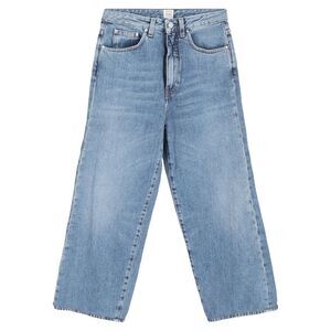 Totême High-Rise Straight-Leg Jeans in Blue Cotton